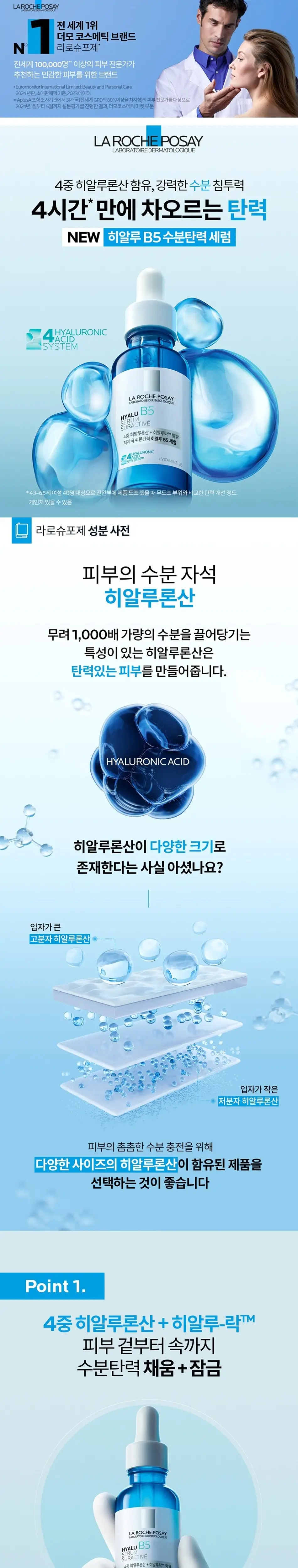 [7월 올영픽/온라인추가증정] 라로슈포제 히알루 B5 수분탄력 세럼 30ml 기획 (+10ml+히알루크림 3ml) 상세페이지 1